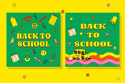 Back To School 5 Retro Groovy Cards, an Education Illustration by T Bild (Thumbnail 2 of 5)