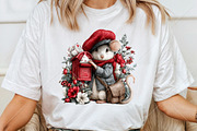 Cute Woodland Postman Animals, a Seasonal Illustration by Canvas Craft (Thumbnail 6 of 10)