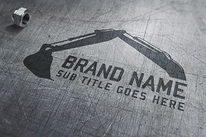 Construction Logo. Vector & Mock-Up