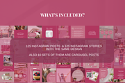 250 Pink Wellness Instagram Template, a Social Media Template by SociallyyCreative (Thumbnail 2 of 10)