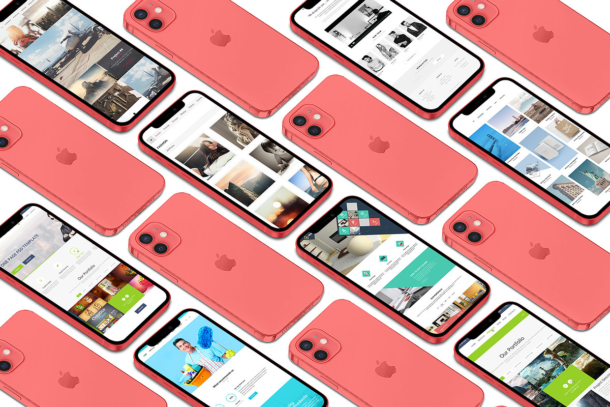 3D iPhone Presentation Mock-Up Bun 3, an iPhone Mockup by Graphicsworld125 (Photo 4 of 15)