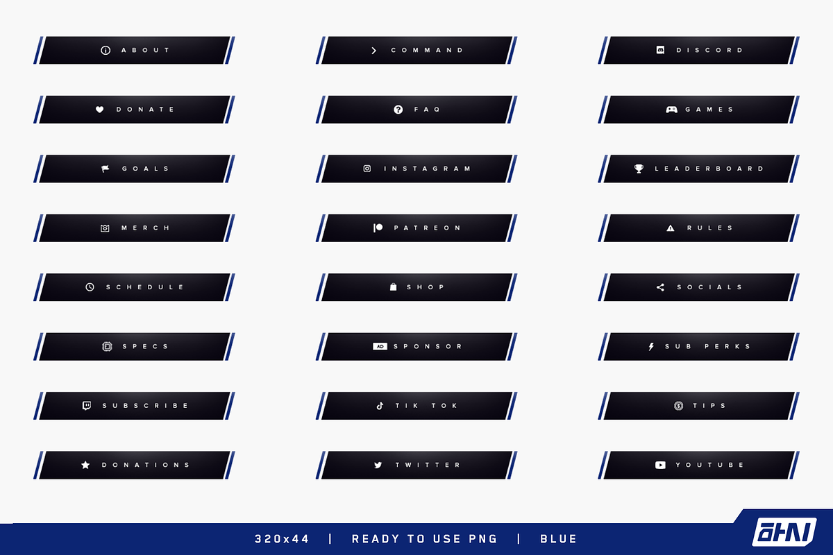 Slash – Twitch Panels, a Templates & Theme by Yunji Studio (Photo 6 of 11)