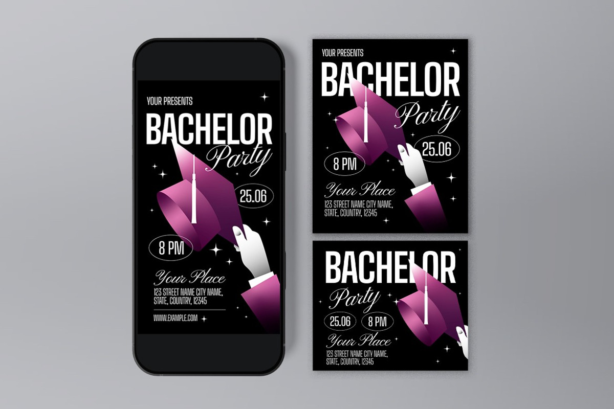 Bachelor Party Flyer, a Flyer Template by graphicook (Photo 3 of 3)