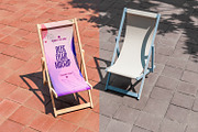 Two Folding Deck Chairs Mockup, a Merchandise Mockup by TandemStock (Thumbnail 3 of 4)