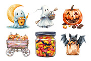 Halloween Trick or Treat Clipart, an Illustration by Daily.Designs (Thumbnail 5 of 5)