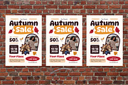 Orange Playful Autumn Sale Flyer Set, a Flyer Template by Aiyari Graphic (Thumbnail 3 of 3)