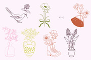 BLOOM floral spring summer bundle, a Seasonal Illustration by Lena Nikolaeva (Thumbnail 12 of 14)