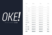 OKE! Sans Family ( Variable Fonts ), a Sans Serif Font by Paperwitch (Thumbnail 2 of 15)