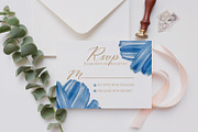 Navy watercolor invitation set, an Invitation Template by annago (Thumbnail 2 of 4)