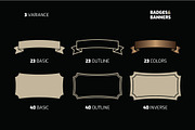 Badges & Banners Kit, an Object Graphic by Juru Rancang Graphic (Thumbnail 3 of 5)