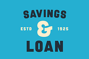 Vault Alarm — Vintage sign font, a Sans Serif Font by SimpleBits® (Thumbnail 4 of 5)