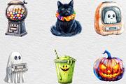 Nostalgic 90s Halloween Clipart, an Illustration by Black Bird Studio (Thumbnail 3 of 6)