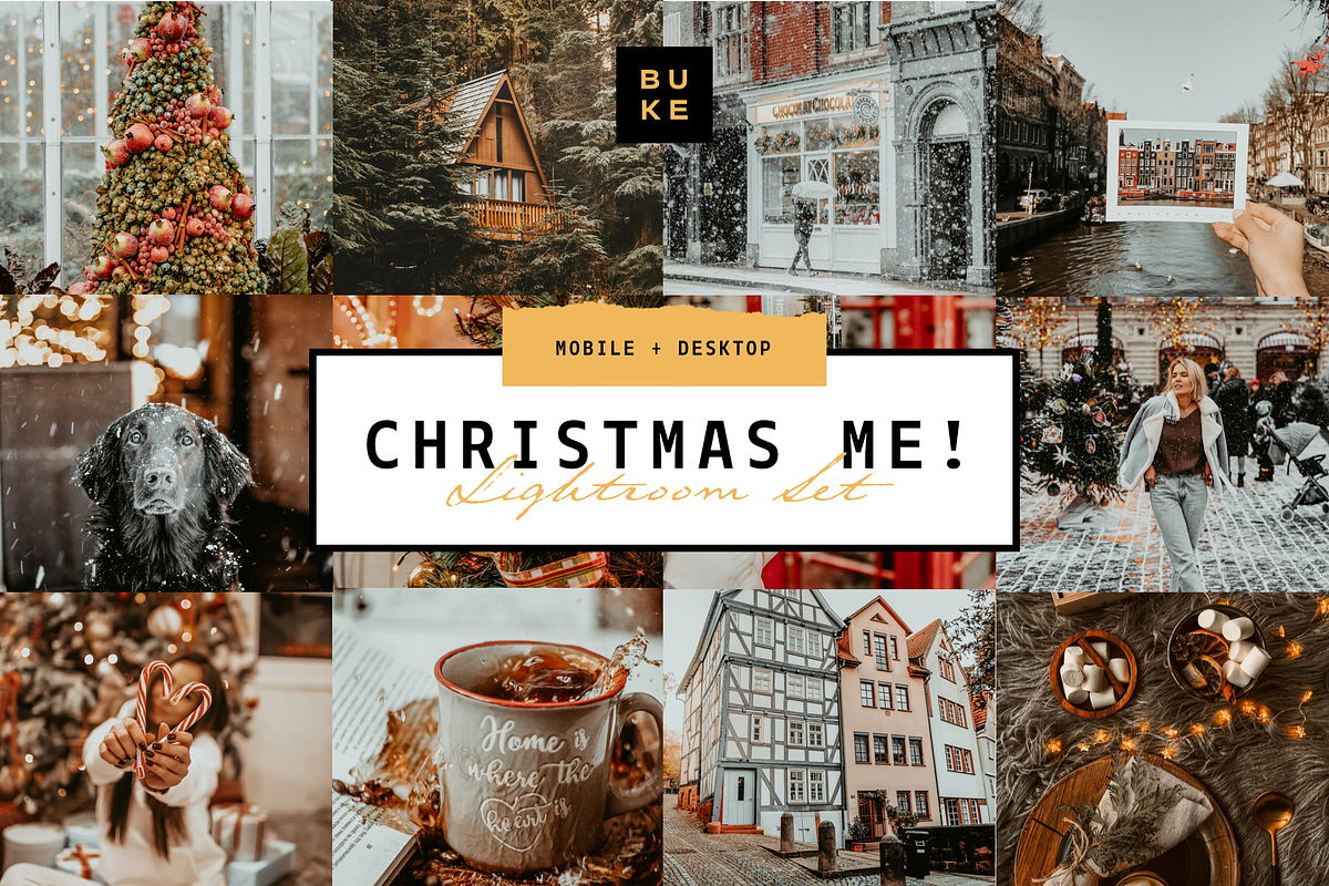 8 Christmas Me! Lightroom Bundle, a Preset Add-On by SHOOM HOUSE (Photo 1 of 9)