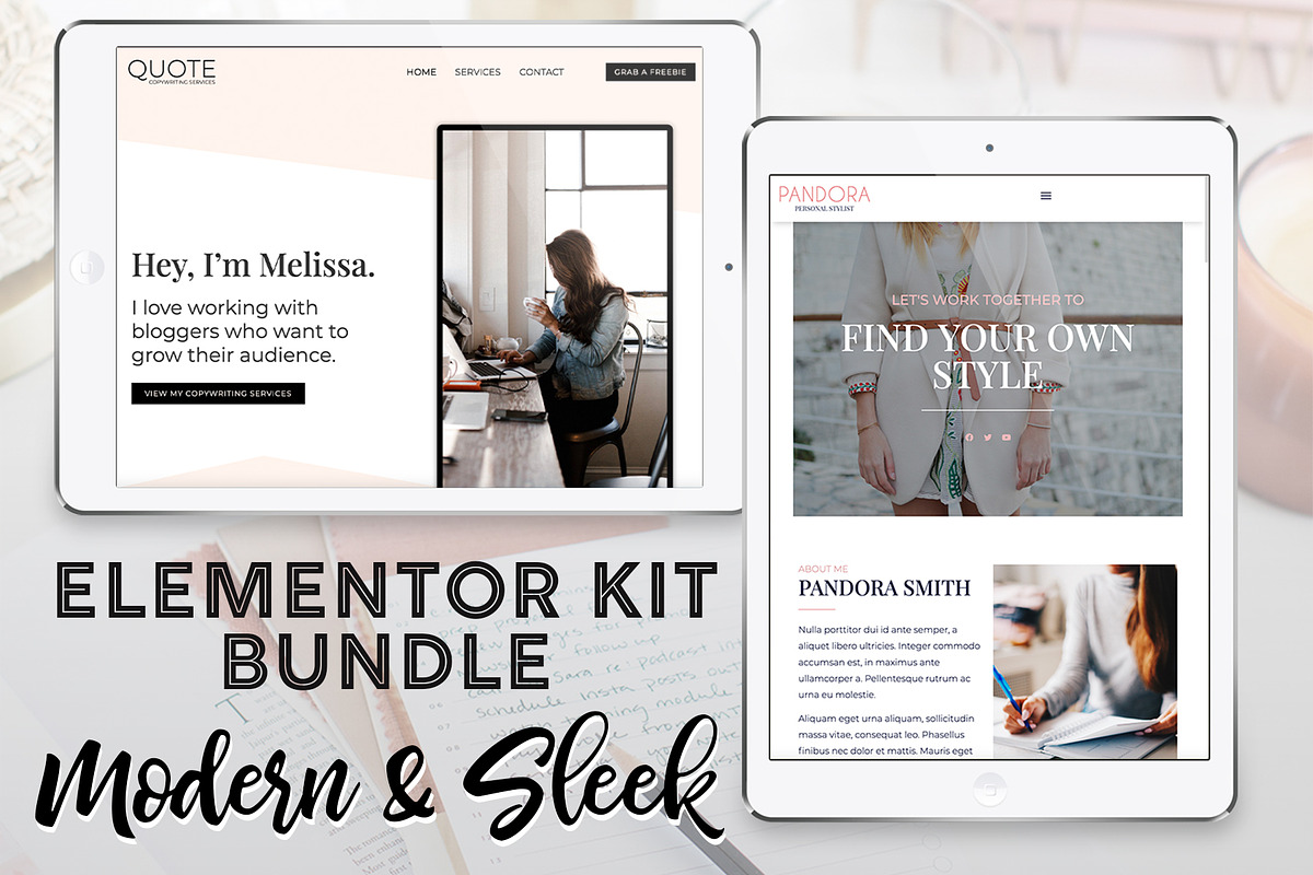 Sleek & Modern // Elementor Bundle, a WordPress Template by by Masselyn (Photo 1 of 3)