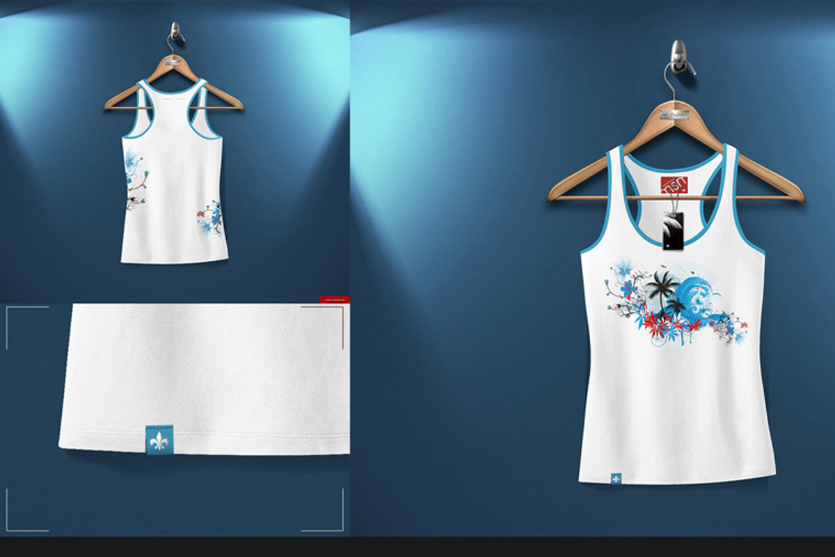 Racerback Tank On 5 Stages Mock-up, a Hoody Mockup by Mocca Mockups Store (Photo 8 of 68)