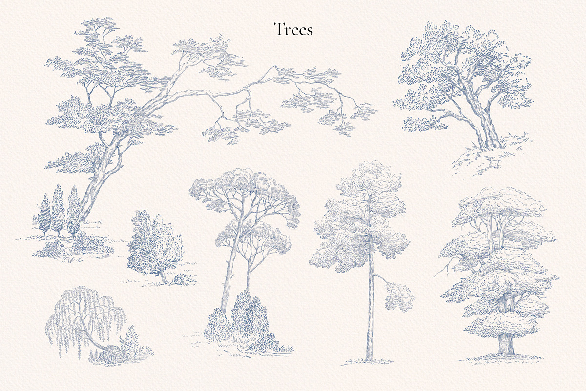 Toile de Jouy Graphic Vector Pattern, a Pattern Graphic by Ekaproeka (Photo 5 of 9)