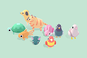 Pet Animals - Quirky Series, an Animal 3D Model by Polydactyl (Thumbnail 6 of 6)