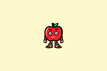 Swag Apple Mascot vector