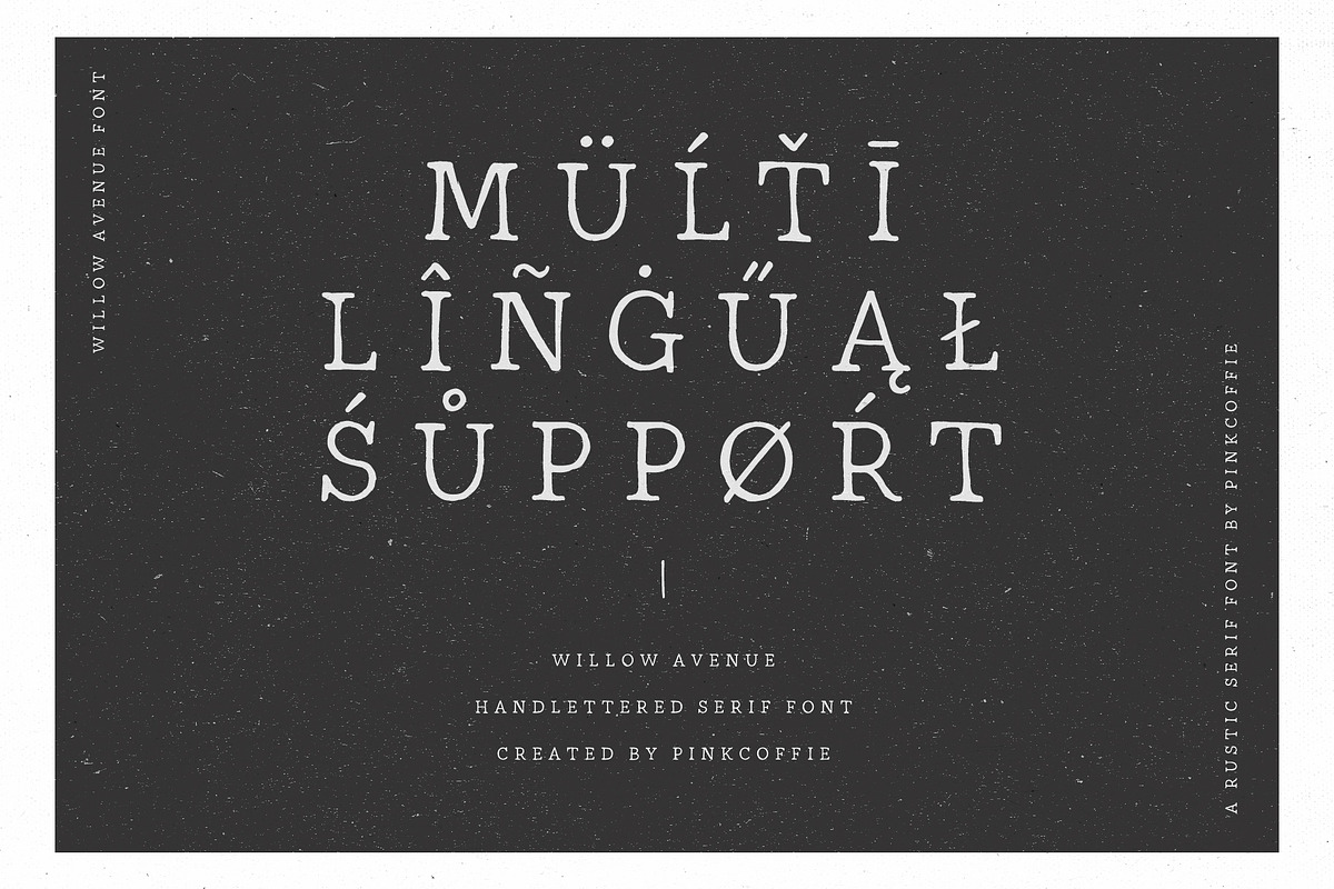Willow Avenue | Hand lettered Serif, a Serif Font by Pink Coffie (Photo 11 of 11)