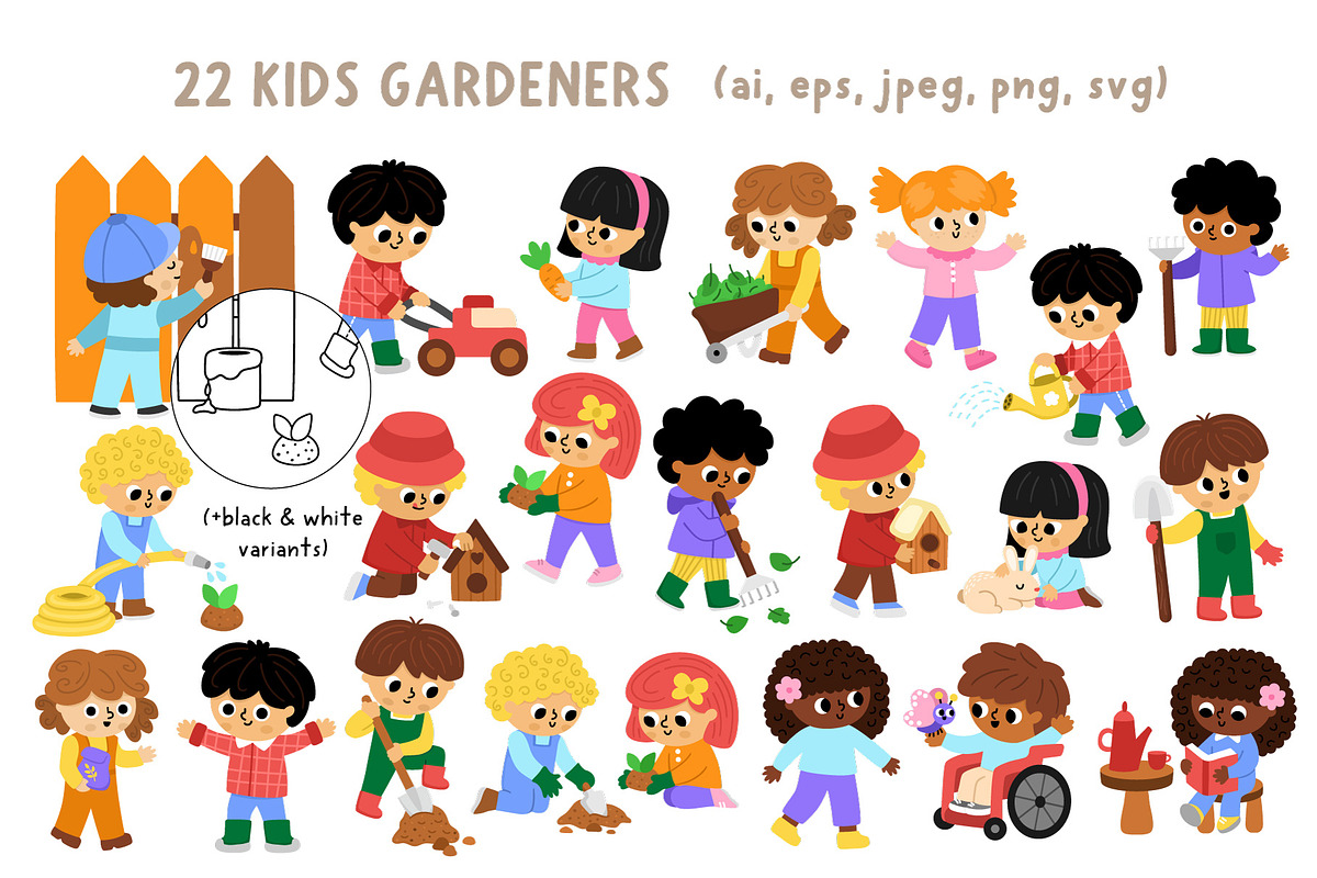 Garden clipart, patterns, designs, an Object Graphic by Lexi Claus (Photo 3 of 11)
