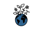 Eco Earth Care Vector Icon Bundle, an Illustration by Designs_River (Thumbnail 43 of 51)