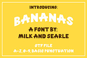Bananas! Font - By Milk and Searle, a Font by Milk and Searle (Thumbnail 1 of 5)