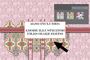 Lilac & Rose Bohemian Patterns, a Pattern Graphic by RachelStudio (Thumbnail 9 of 10)