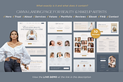 Beauty Website Template Canva Boho, a Landing Page Template by vectorocean (Thumbnail 5 of 11)