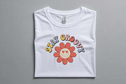 Retro Stay Groovy Smiley Flower, a Decorative Illustration by Purpose Ekbal (Thumbnail 2 of 3)
