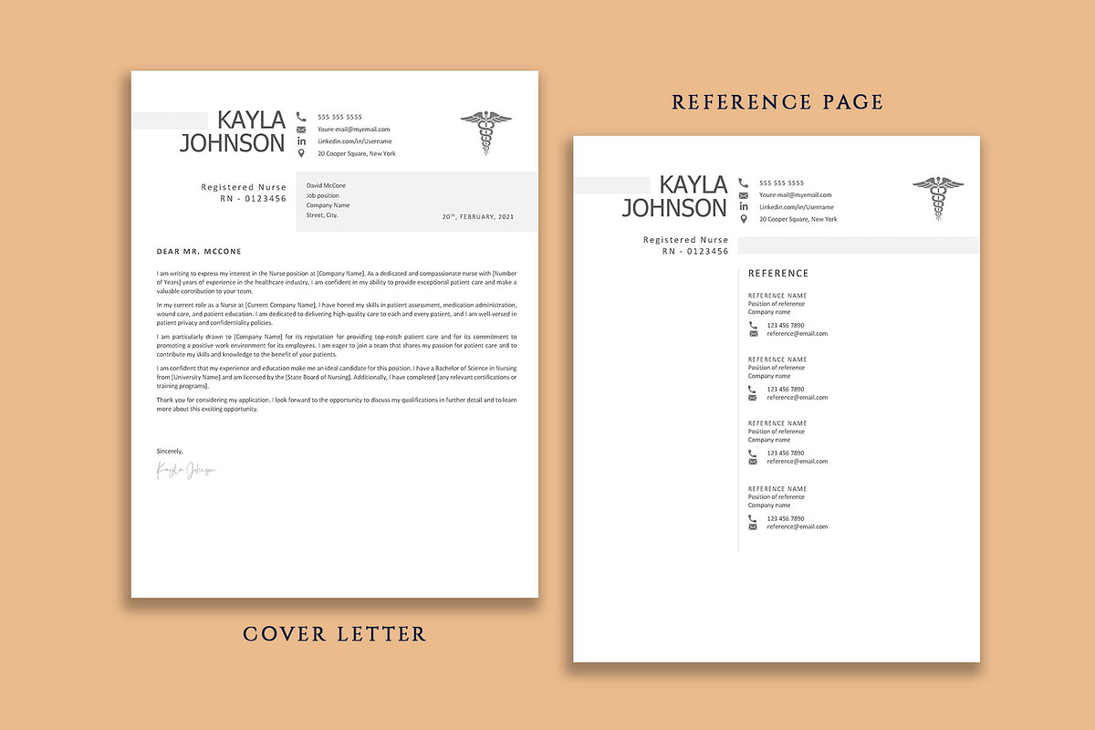 Nurse Resume Template Word, Pages, a Resume Template by VictoriousVita (Photo 5 of 8)