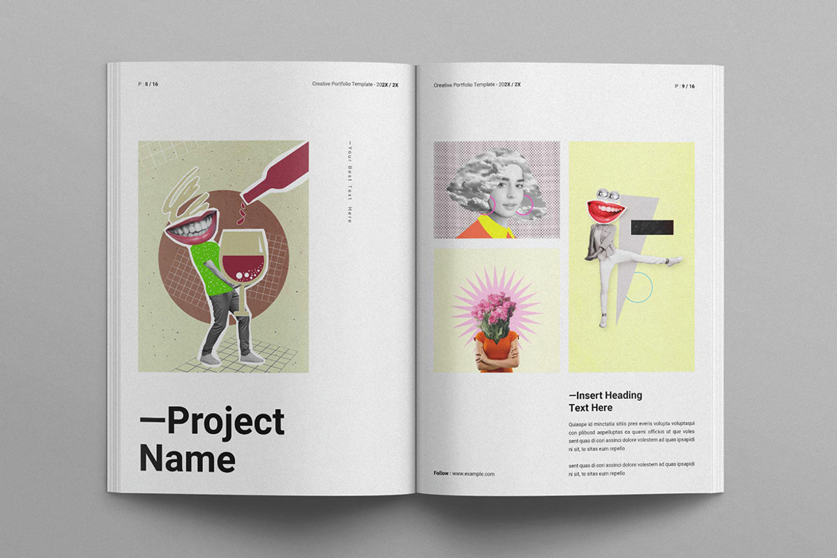 Minimal Portfolio Brochure Template preview 4