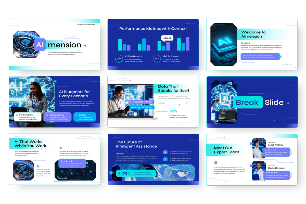 AI Mension Google Slides, a Presentation Template by Loin Studio (Photo 2 of 4)