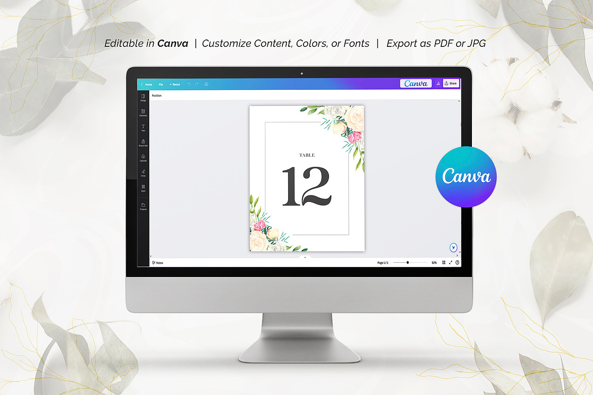 Table Card Template, an Invitation Template by ShineOnWedding (Photo 10 of 12)