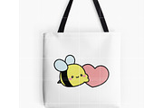 Cute Bee SVG, Kawaii Honey Bee SVG, an Illustration by TheHitShop (Thumbnail 5 of 11)