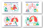 10 Respiratory Infection Vector, a Healthcare Illustration by denayunebgt (Thumbnail 2 of 4)