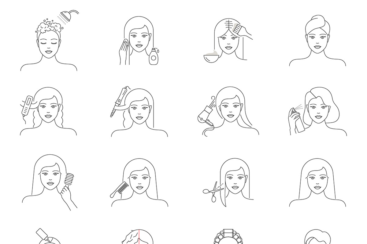 200+ Beauty icons, an Outline Icon by mayrum (Photo 10 of 14)