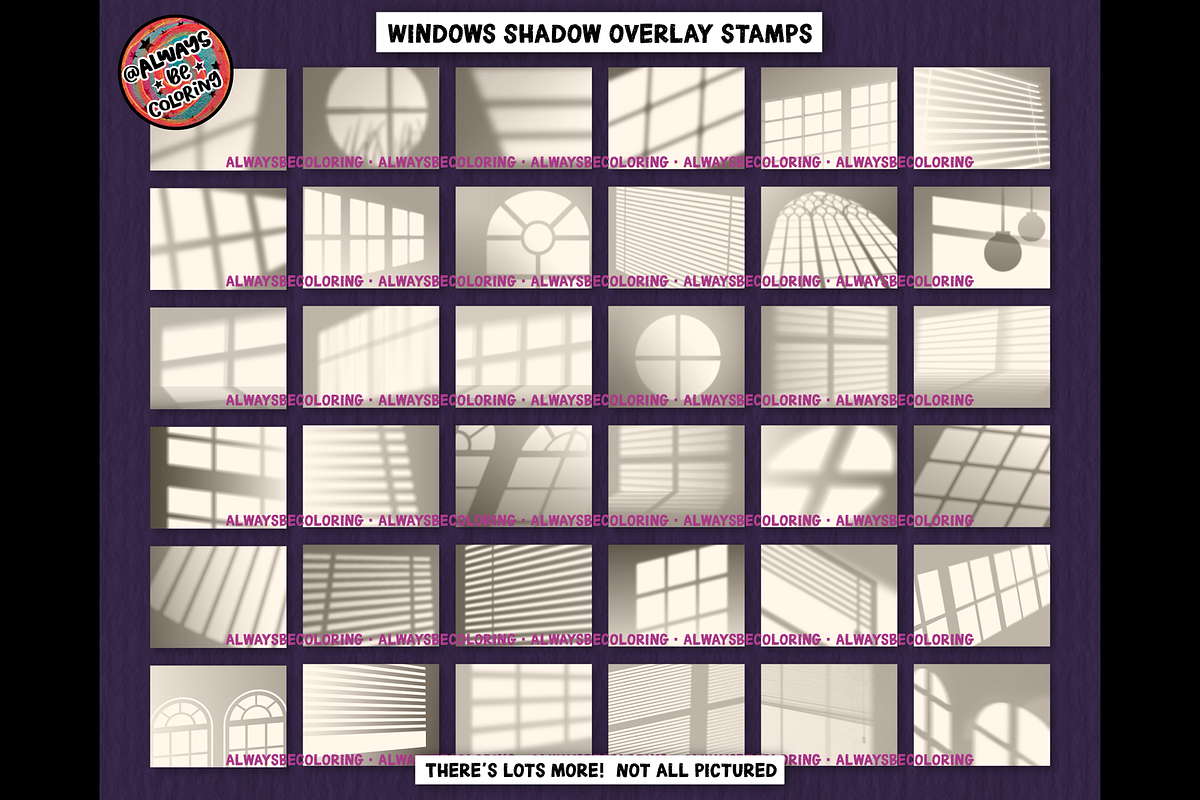 Procreate Shadow Overlay Brush Set, a Brush Add-On by AlwaysBeColoring (Photo 14 of 14)