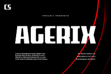 CS Agerix – Display Sans Serif