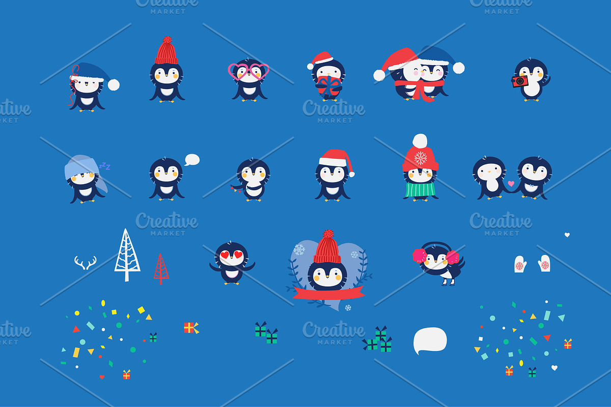 Cute Penguins, an Animal Illustration by Alena (Photo 4 of 6)
