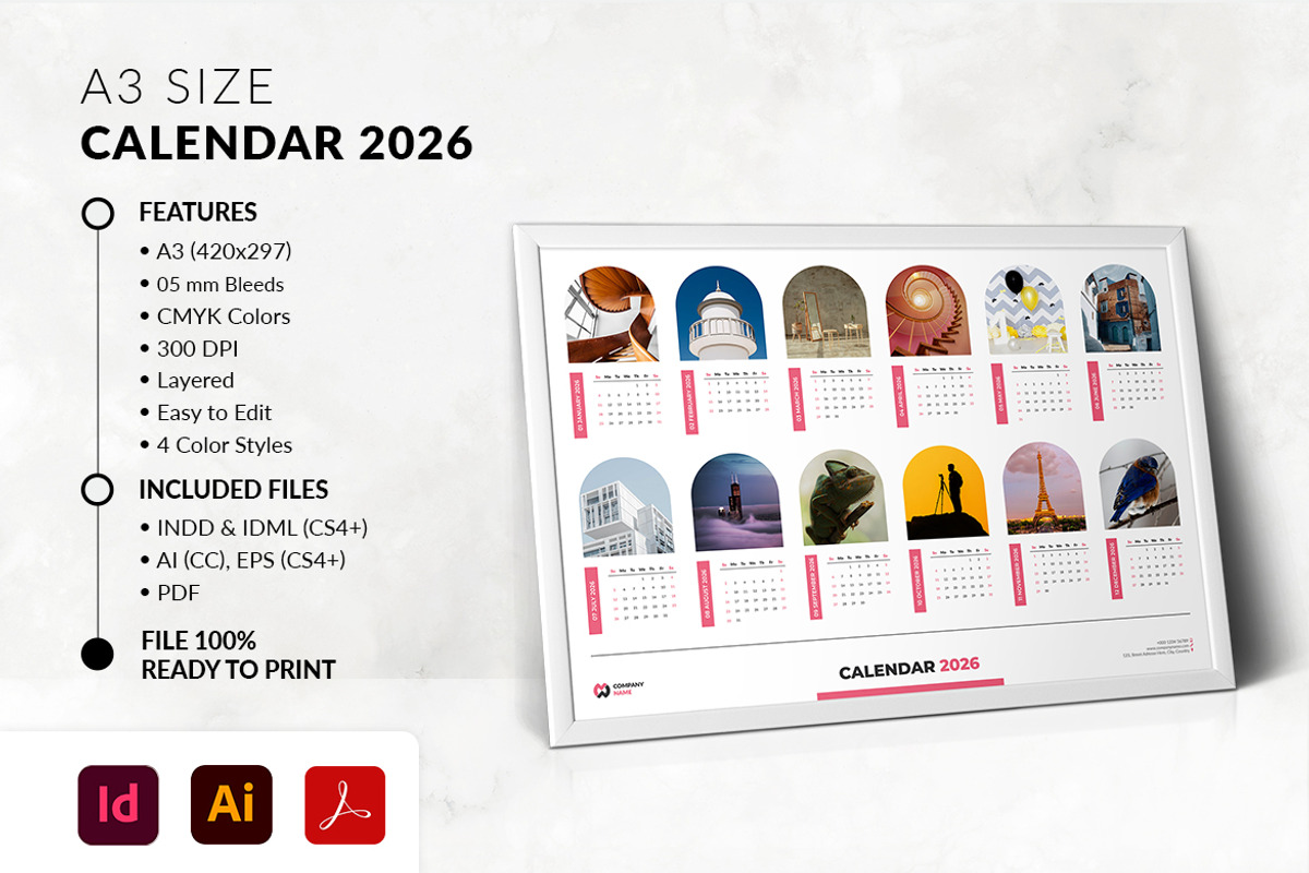 A3 Calendar 2026 preview 2