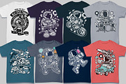 50 Astronaut Tshirt Designs Bundle, an Illustration by roach_graphic (Thumbnail 3 of 7)