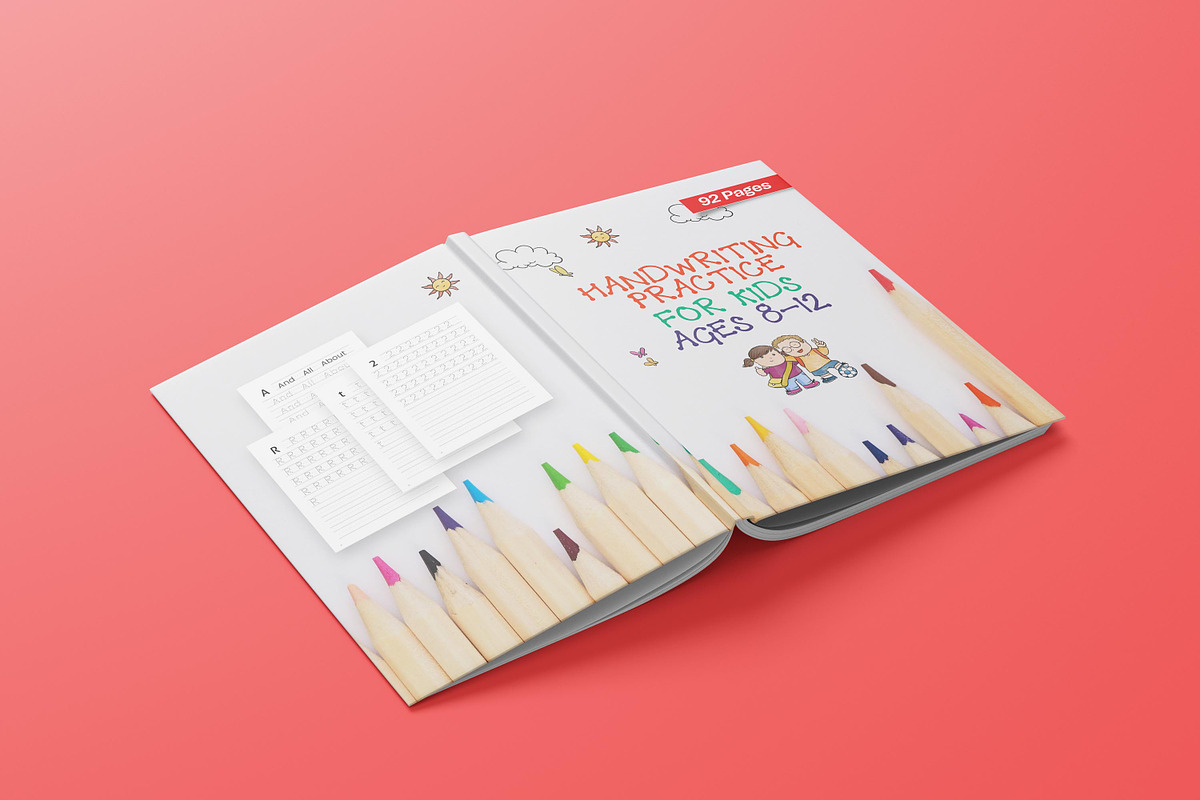Handwriting Practice for Kids Ages 8, a Stationery Template by Graphic Template (Photo 2 of 4)