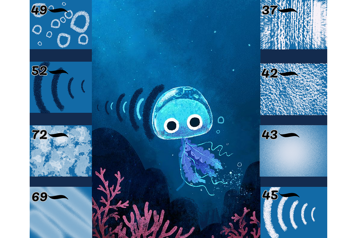 Digital Brushes for Photoshop, a Brush Add-On by Velo Graphic Studio (Photo 4 of 10)