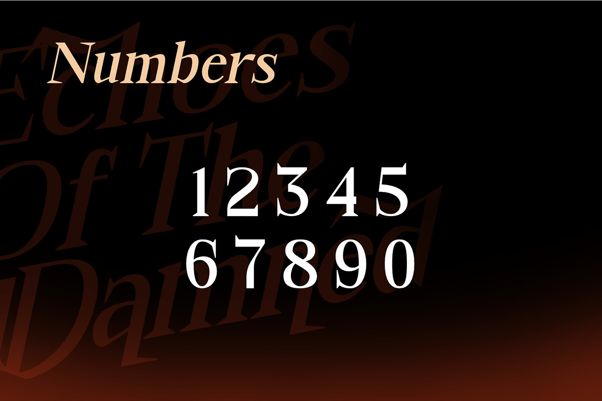Bonemerch - Modern Gothic Serif Font, a Serif Font by Rishsketch (Photo 11 of 13)
