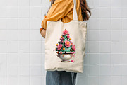Pink Christmas clipart, a Seasonal Illustration by CreationArt (Thumbnail 7 of 7)