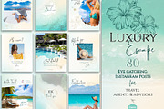Travel Instagram Templates for Agent, a Social Media Template by Under My Cozy Roof (Thumbnail 1 of 10)