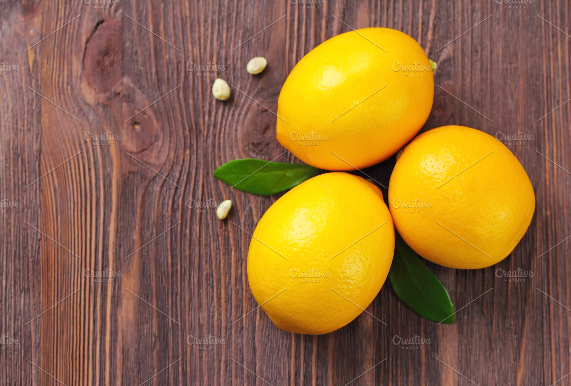 Fresh lemons on the table featuring lemon, orange, and mint, a Food & Drink Photo by lisa870