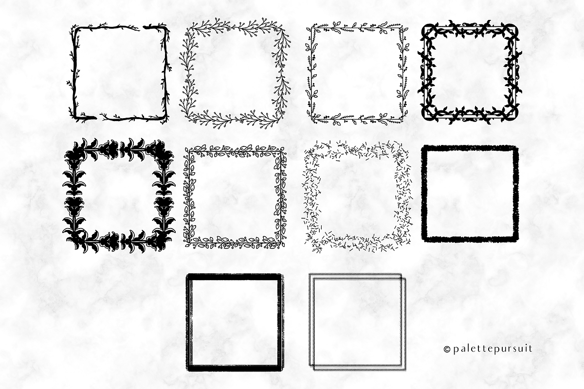 Vector/PNG textured square frames, an Object Graphic by Palette Pursuit (Photo 5 of 5)