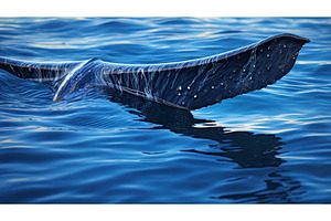 vibrant whale blue ai generated, an Animal Photo by pikepicture