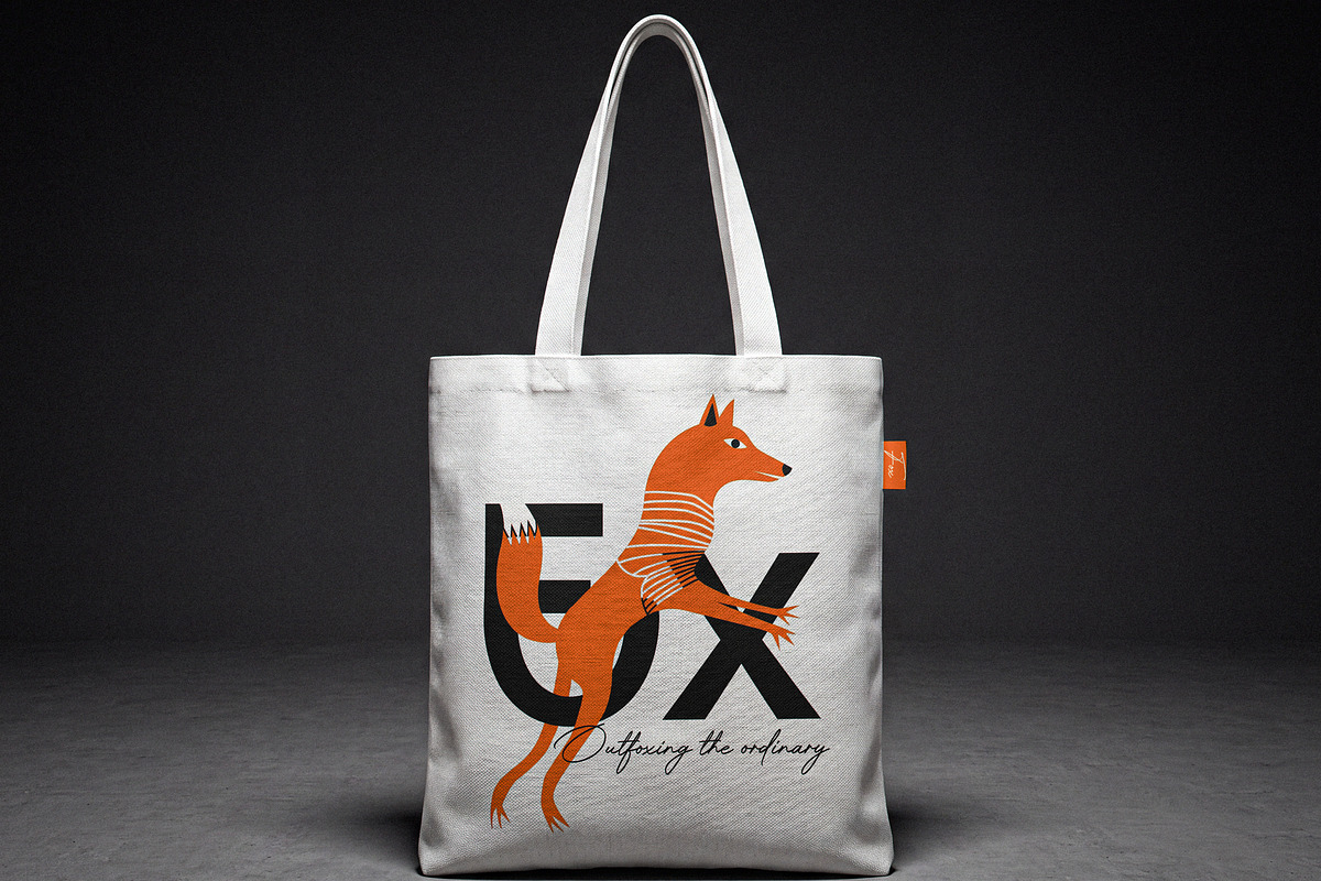 White Cotton Tote Bag Mockup, a Household Mockup by Designer Dude (Photo 1 of 2)
